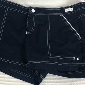 Nautica board shorts medium navy/white stitching